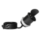 GNIAZDO MEBLOWE ORNO OR-GM-9040(GS)/B Ø6cm KABEL 1,9m 1xUSB SCHUKO
